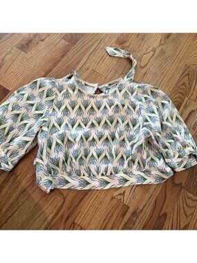ZARA WOMENS OPEN BACK BLOUSE THE SOFIA NEW XS